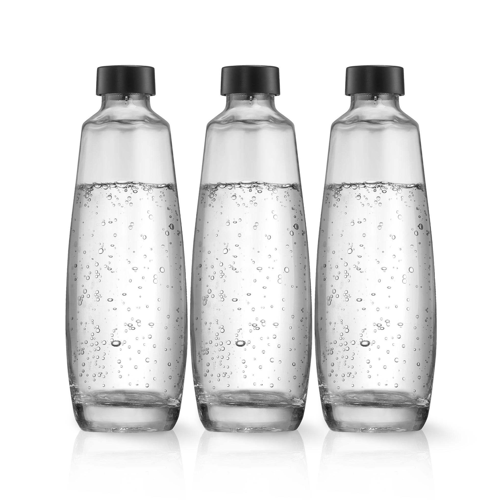 3-pack 1L Glasflaska för kolsyremaskinen DUO