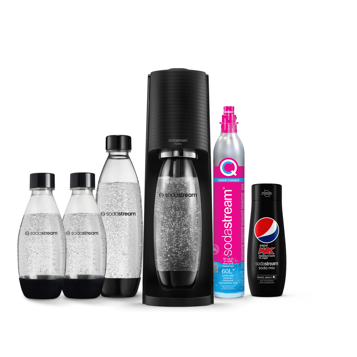 sodastream art svart Värdepaket