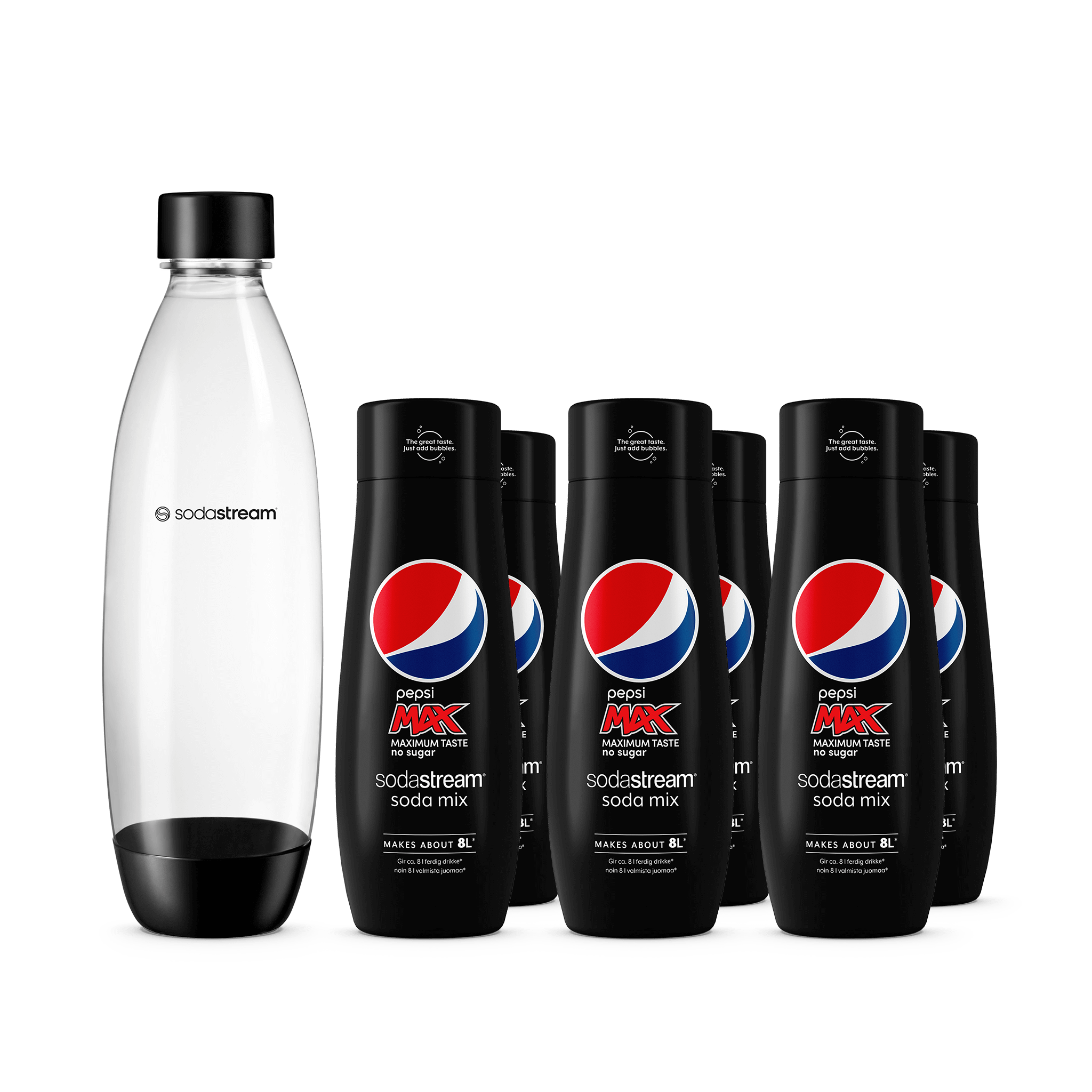 6-pack Pepsi Max + 1L Diskmaskinssäker Flaska Fuse